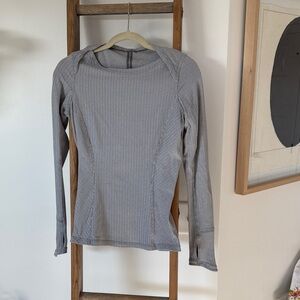 lululemon athletica Gray Long Sleeve Top